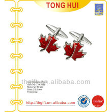 The Red Maple leafs metal cufflinks for novelties